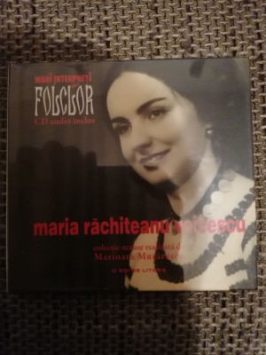 CARTE - CD INCLUS MARI INTERPRETI DE FOLCLOR MARIA RACHITEANU VOICESCU foto