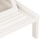 Sezlong, alb, plastic - 5