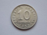 10 CENTAVOS 1952 Argentina-nonmagnetic, America Centrala si de Sud