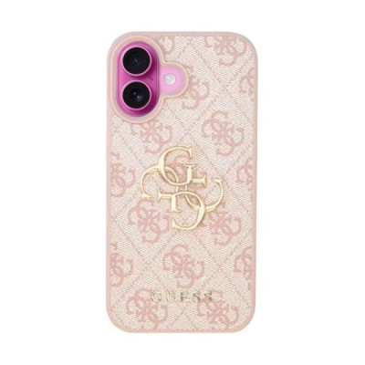 Husa pentru iPhone 16 - Guess Hardcase 4G Big Logo (GUHCP16S4GMGPI) - Pink foto