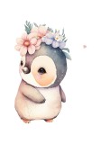Cumpara ieftin Sticker decorativ Pinguin, Multicolor, 78 cm, 5968ST, Oem