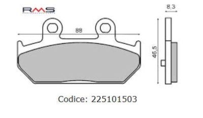 Placute frana spate (Sinter) Suzuki AN 400 Burgman &amp;#039;07-&amp;#039;12 Cod Produs: MX_NEW 225101503RM foto