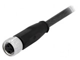Conector M8 mamă 3 pini cu cablu 0,5m