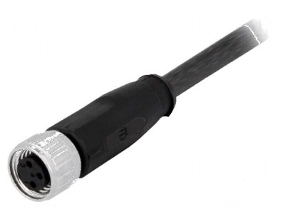 Conector M8 mamă 3 pini cu cablu 0,5m foto