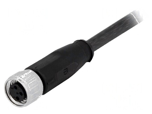 Conector M8 mamă 3 pini cu cablu 0,5m