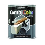 Cumpara ieftin Vopsea alchidica Rust-Oleum CombiColor Gri Antracit RAL 7016, 750ml, lucios, interior/exterior, lemn, metal, beton