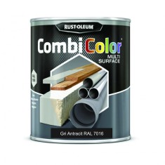 Vopsea CombiColor Multi-Suprafete Gri Antracit Ral 7016 Lucios 750 ml