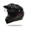 Casca Moto Enduro/ATV UFO Aries Negru/Rosu cu Viziera, Termoplastica, Ventilatie, Interior Hipoalergenic, Omologata ECE/DOT