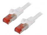 Cablul de rețea S/FTP Cat6 alb 1.5m, Logilink