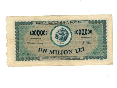 Romania 1947 - 1.000.000 lei, circulata foto