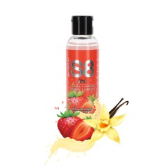 Lubrifiant pe Baza de Apa S8 Dessert Lube, Aroma Capsuni si Vanilie, 125ml