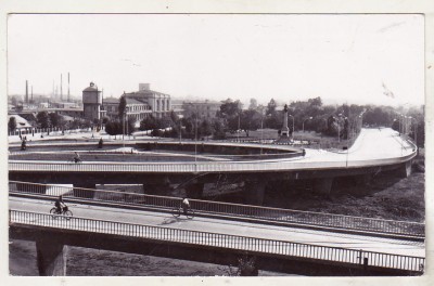 bnk cp Ploiesti - Vedere de pe autostrada spre Gara de Sud - uzata foto