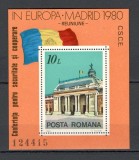 Romania.1980 Conferinta ptr. securitate si cooperare Madrid-Bl. YR.690
