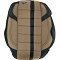 Huse scaune universale premium negru + cusatura bej ,piele +textil ,cusatura airbag