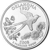 SUA - QUARTER OKLAHOMA 2008 P - UNC / SERIA STATELE SUA, America de Nord