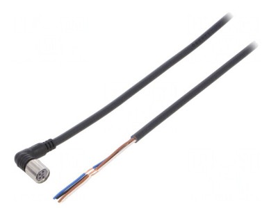 Cablu de conectare M8 4 pini unghi 5m PVC foto