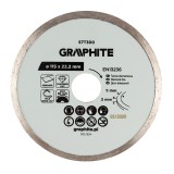 Disc diamantat Graphite 115 x 22,2 mm pentru taiere umeda