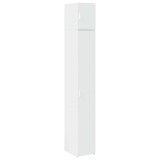 Dulap depozitare slim alb 30x42,5x225 cm lemn prelucrat