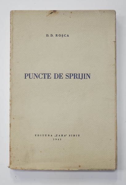 PUNCTE DE SPRIJIN de D. D. ROSCSA - SIBIU, 1943