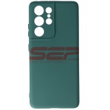 Husa Silicon Samsung Galaxy S21 Ultra Midnight Green - Calitate Superioara