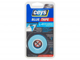 Ceys Blue tape, bandă adezivă dublă față-verso, adezivă, 1,5 m x 19 mm