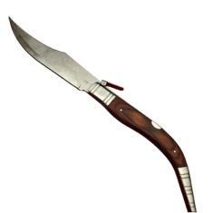 Briceag de vanatoare cricket, lamă oțel inoxidabil, maro, 38 cm