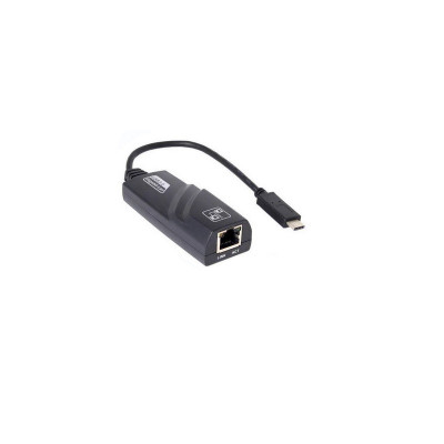 Adaptor de retea USB TypeC la Rj45 Lan Ethernet cu fir 10/100/1000Mbps RTL8153 foto