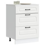 vidaXL Dulap de bază de bucătărie &bdquo;Kalmar&rdquo; din lemn prelucrat alb 854279