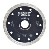 Disc diamantat continuu pentru portelan, ceramica, sticla si materiale compozite, 125 mm, grosime 1.4 mm, alezaj 22.2 mm