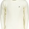 Pulover barbati cu guler rotund brodat si logo alb, 2XL