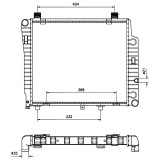 Radiator racire motor Mercedes Clasa C (W202), Clasa E (W210)