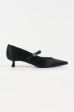 Karl Lagerfeld pantofi cu toc PASHA culoarea negru, KL30118
