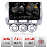 Navigatie Android Honda Fit Jazz 2004-2008, 8GB RAM, 128GB, CarPlay