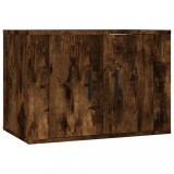 Cumpara ieftin Dulap TV montat pe perete, stejar fumuriu, 57x34,5x40 cm