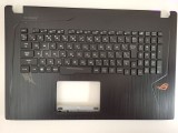 Carcasa superioara cu tastatura palmrest Laptop, Asus, ROG GL753, GL753V, GL753VE, GL753VD, iluminata, RGB, layout JP (japoneza)