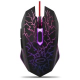 Mouse gaming cu fir, Esperanza EGM211R, Optic, 2400 DPI, USB, Iluminat, Negru