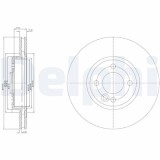 Set discuri frana Mini Mini (R50, Mini Cabriolet (R52), Cooper, Cooper S, One, One D, S Works, Works, John Cooper Works, punte fata, 276x22, ventilat, Delphi