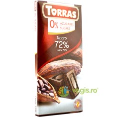 Ciocolata Neagra 72% Cacao fara Gluten 75g