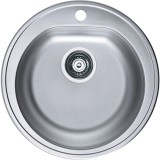 Chiuveta bucatarie inox Alveus FORM 30 LEINEN,fi 510 mm, 185 mm adancime cuva, Rotunda, Inox