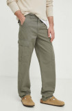 Levi&#039;s pantaloni barbati, culoarea verde, drept