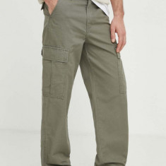 Levi's pantaloni barbati, culoarea verde, drept