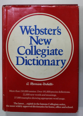 WEBSTER &amp;#039;S NEW COLLEGIATE DICTIONARY , 1975 foto