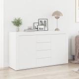 vidaXL Bufet Alb Alb Lemn 120 x 36 x 69 cm Depozitare Bufet Alb