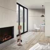 Set accesorii semineu Dovre 80 x 17,5 cm metal bronz [en.casa] HausGarden Leisure