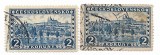 Cehoslovacia - Peisaje - Cu filigran, 1926-1927 - 2 Kc, obliterate