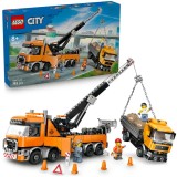 LEGO&reg; City - Camion de remorcare si recuperare cu macara 60467, 793 piese