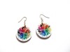Cercei lemn multicolor 41829