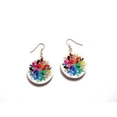 cercei lemn multicolor 41829