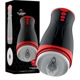 Cumpara ieftin Masturbator Automat Vagin, 5 Moduri de Vibratie, 3 Moduri de Presiune, Mod Turbo, Silicon Medical, Fara BPA, Rezistent la Apa, pentru Barbati, Placere