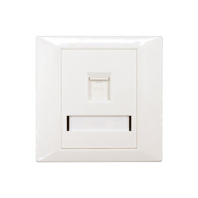 Faceplate Keystone RJ45,86x86, 1 port, EMTEX, &amp;quot;EMT-FP8686-1&amp;quot; foto